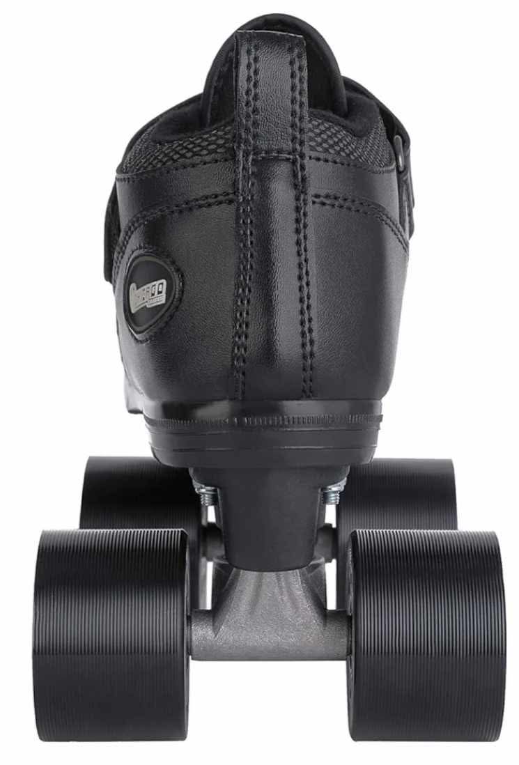 CHICAGO Bullet Speed Roller Skate for Men, 62mm Urethane Wheels, ABEC-1 Bearings, Lace-Up Vinyl Boot, Black – Indoor/Outdoor Racing Skates - Image 5