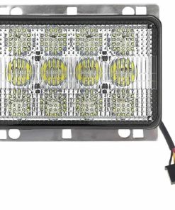 6x4 60W LED Headlight 12V Front Hood Light Compatible with JD Tractors 5076EF, 5076EL, 5090EH, 5090EL, 5095MH, 5105ML, 6120, 6120L, 6220 Replace Part NO. AL75338