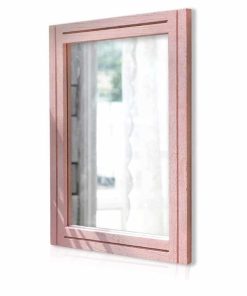 Rectangle Mirror with Wood Framed Modern Farmhouse Hanging Wall Mirrors Decor Large 28"x20"