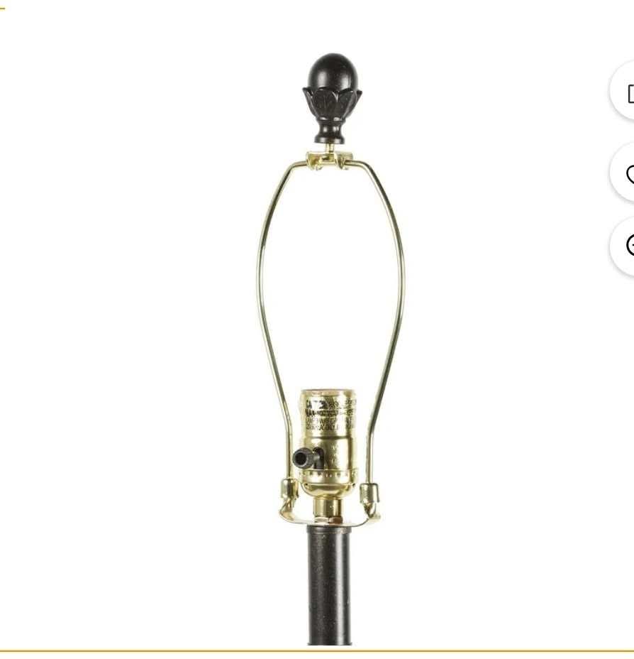 Decor Therapy Mae Traditional Resin Floor Lamp with Faux Silk Shade, Bronze, 61" x 14" - Image 7