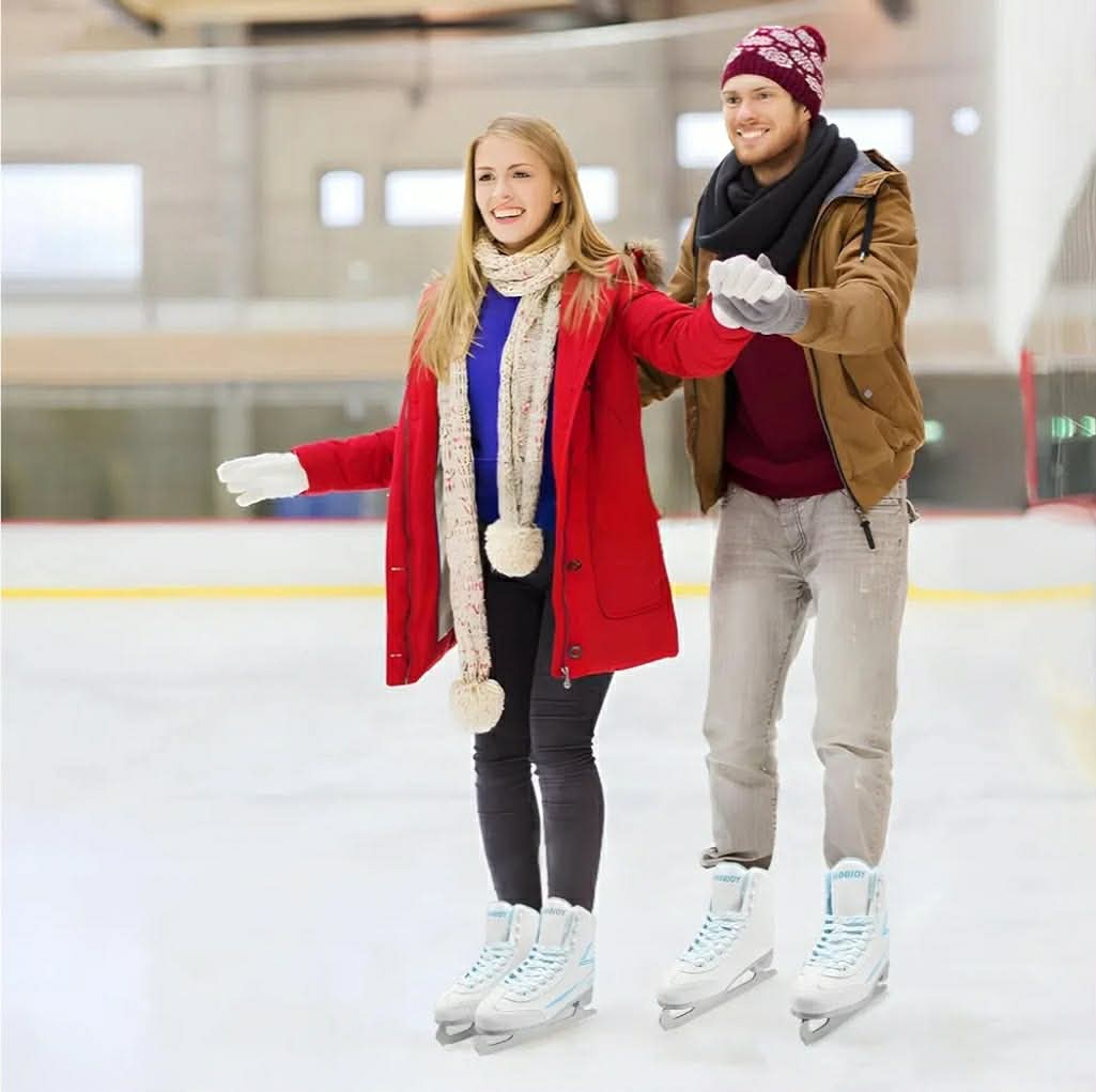 Womens Ice Skates, Figure Skates with Air Cushion, Recreational Soft Beginner Figure Ice Skates for Youth Girls Boys, Women Size 7 - Image 6