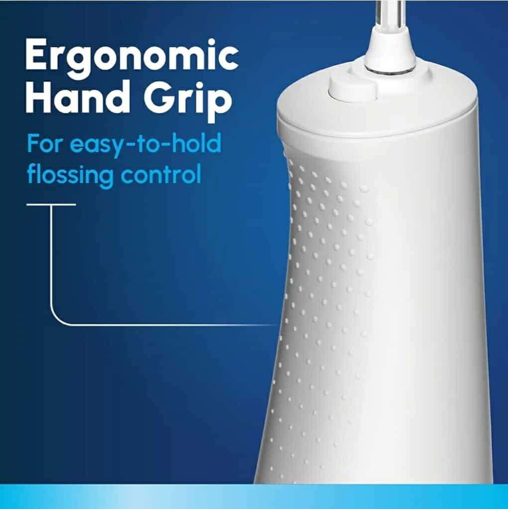Waterpik Cordless Pulse Rechargeable Portable Water Flosser for Teeth, Gums, Braces Care and Travel with 2 Flossing Tips, Waterproof, ADA Accepted, WF-20 White, Packaging May Vary - Image 7