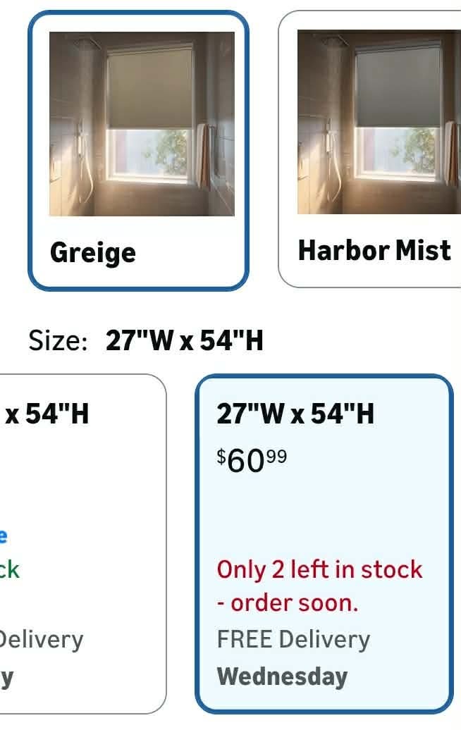 No Drill Cordless Blackout Roller Shades Screwless Waterproof Shower Window Blinds, Auto-Retraction Easy Install Blind for Bathroom/Kitchen/Office/Exterior, Greige, 27" W x 54" H - Image 12