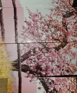 Alternative view of Plum Blossom Tree Canvas Art Spring Flowers Picture Prints Cherry Blossom Artwork, 48" W x 32" H Overall