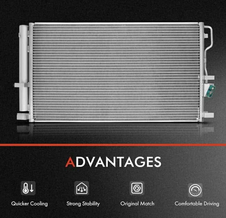 A-Premium Air Conditioning A/C Condenser Compatible with 2005-2012 Toyota Tacoma 2.7L 4.0L, Re - Image 9