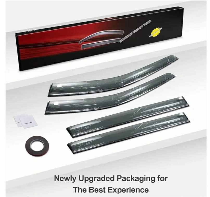 4pc Rain Guards Compatible with Subaru Outback 2020-2025 Side Window Deflectors Window Rain Guards Out-Channel Guard Deflector Vent Visor- 4pcs - Image 6