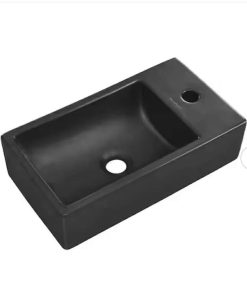New 18" Ceramic Vanity Sink Top in Matte Black