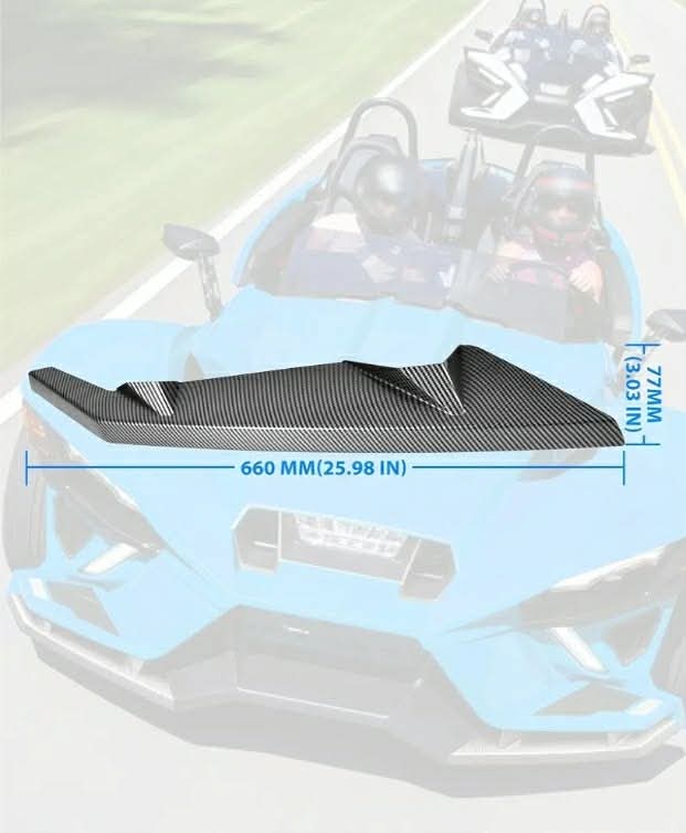 2pc Front Wing Guards for Polaris Slingshot, Carbon Fiber Style Front Bumper Winglet Trim Protector Wing Panel Guard for Polaris Slingshot 2015-2024 Accessories, 2PCS - Image 10