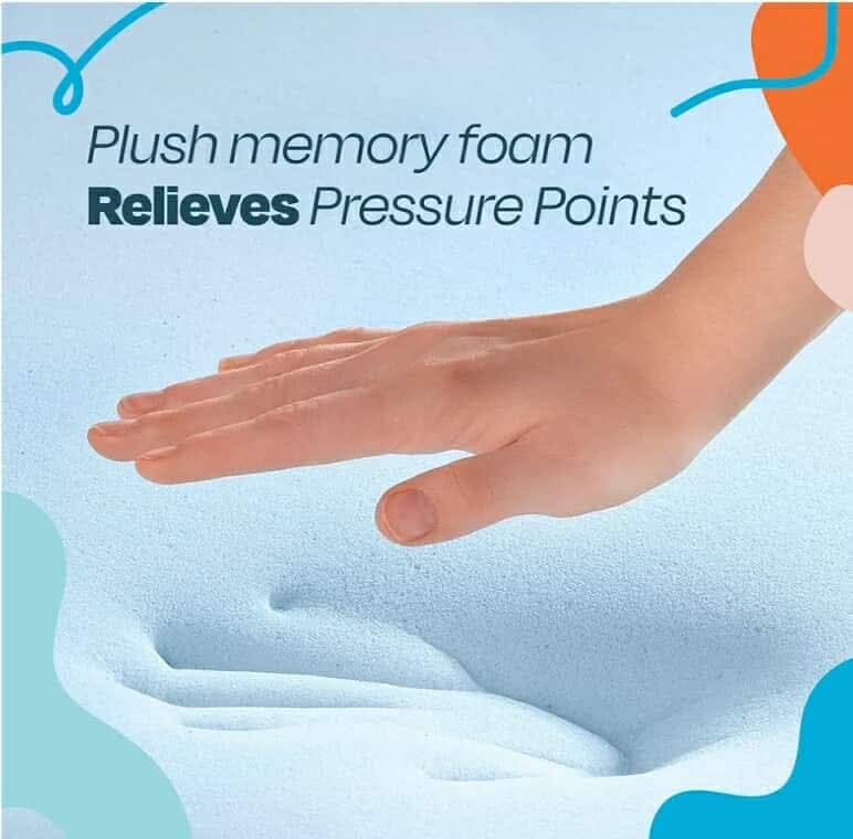 LINENSPA Memory Foam Mattress Topper - 2 Inch Gel Infused Memory Foam - Plush Feel - Cooling and Pressure Relieving - CertiPUR Certified - Dorm Room Essentials - Full Size - Image 5