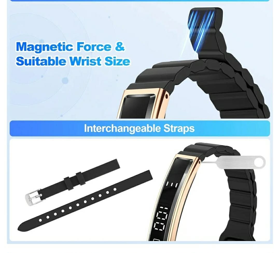 Smart Bracelet for Women Men, Health Activity Fitness Trackers, 24/7 Heart Rate & Sleep Tracker, HRV & Stress Monitor, Smart Wristband with 2 Bands for Calorie/Step Counter, Free APP for iOS & Android - Image 11