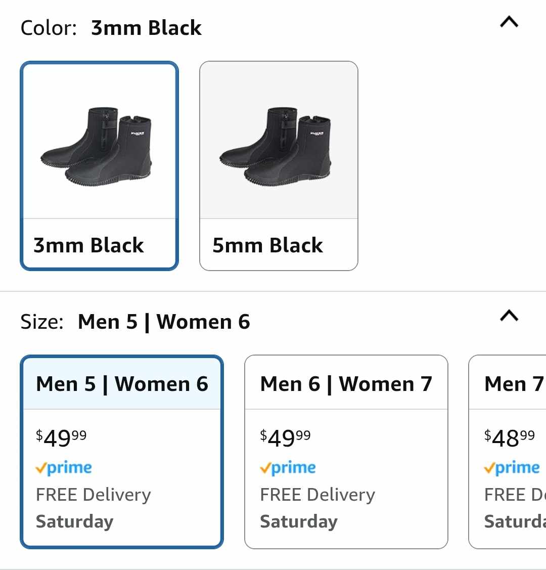 Neoprene Diving Boots, 3mm 5mm Water Shoes Glued Blind Stitched Wetsuit Booties Adult Men Women with Anti-Slip Rubber Sole Side Zipper - Image 10