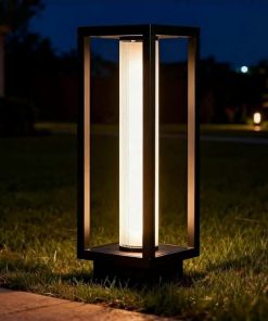 SkyGlow 15" Pathway, Column, and Garden 3-in-1 Light, 120V Aluminum Outdoor IP65 Waterproof LED 3000K Modern Landscape Path Lights Hardwired