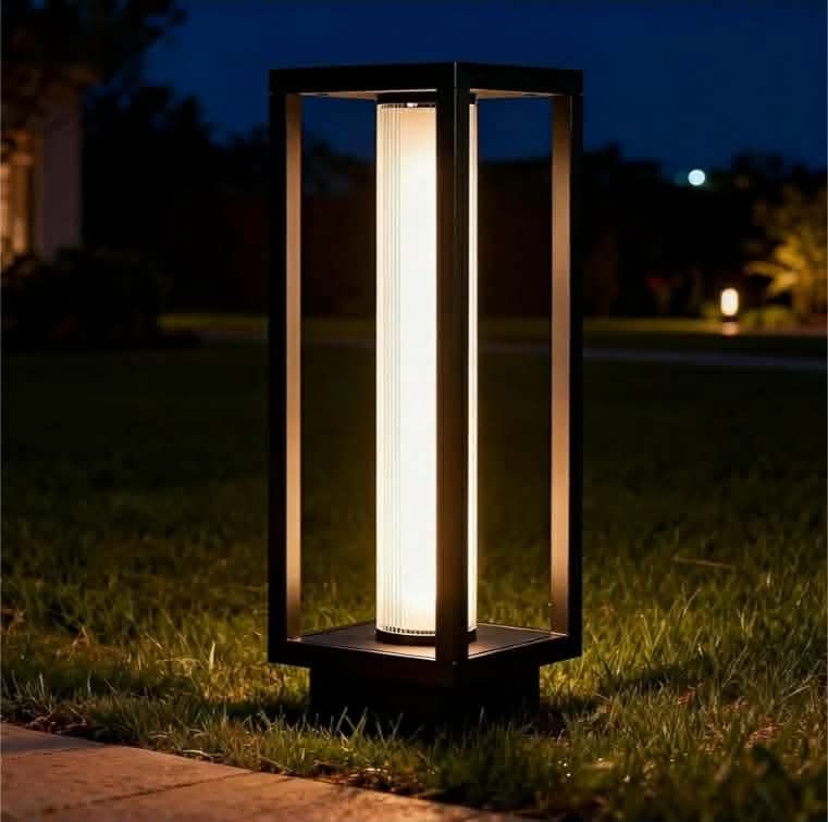 SkyGlow 15" Pathway, Column, and Garden 3-in-1 Light, 120V Aluminum Outdoor IP65 Waterproof LED 3000K Modern Landscape Path Lights Hardwired