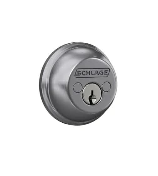 Deadbolt, Keyed 2 Sides, Highest Residential Security, Satin Chrome - Image 5