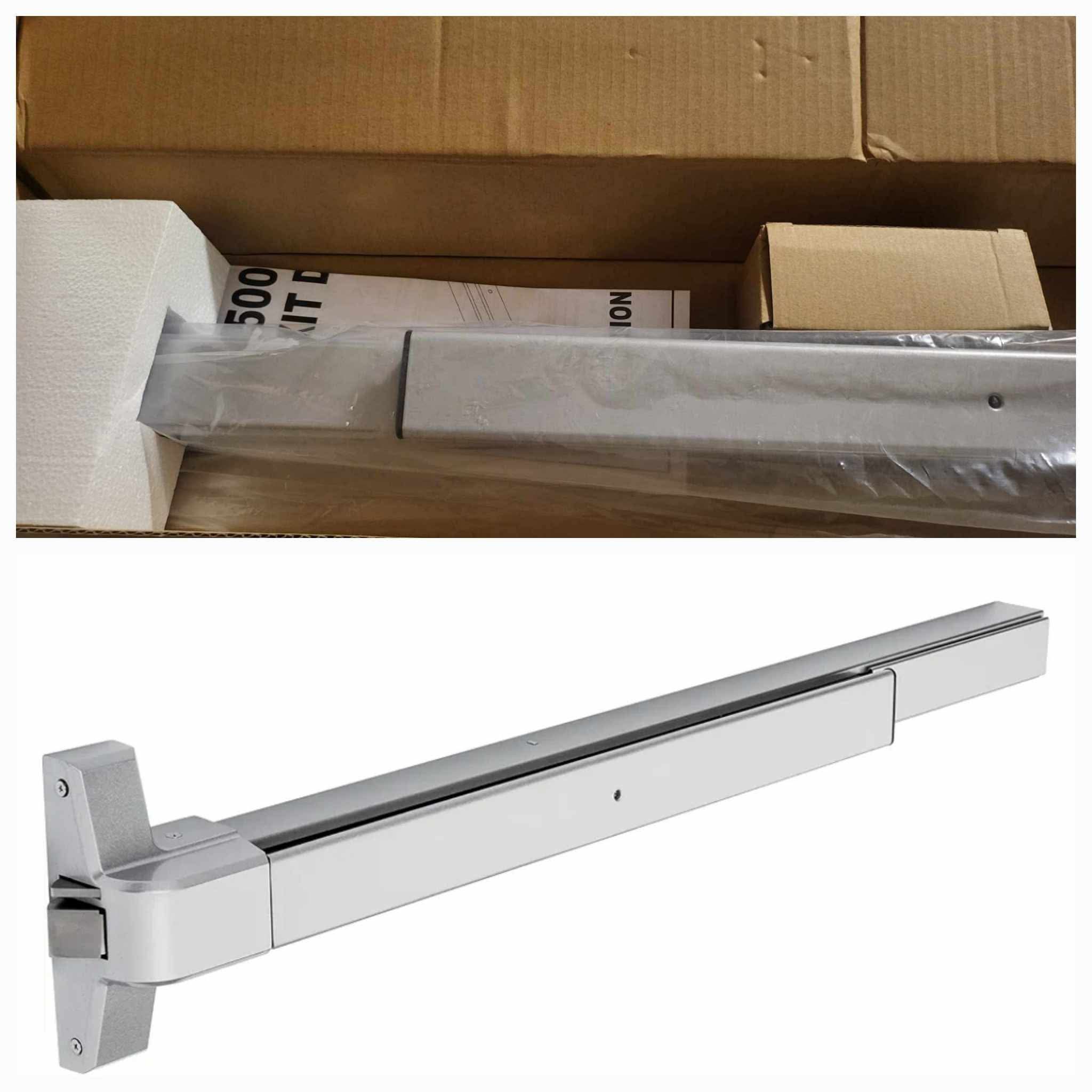 Dynasty Hardware Push Bar Panic Exit Device for Emergency Exit Doors Aluminum