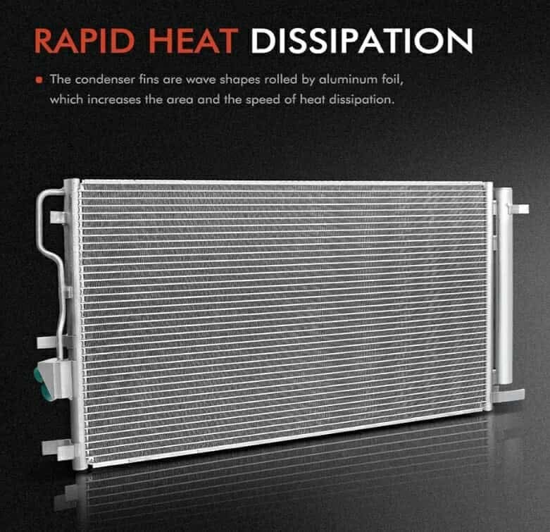 A-Premium Air Conditioning A/C Condenser Compatible with 2005-2012 Toyota Tacoma 2.7L 4.0L, Re - Image 8