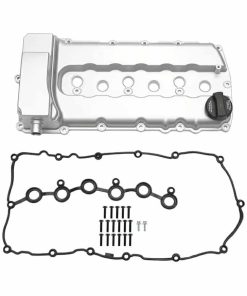 New Engine Valve Cover for Volkswagen CC 3.6L 2009-2016 No.03H103429L/03H103429B Front Rocker Cover Silver Tone W/Gasket Bolt Oil Cap PCV Valve 1 Set
