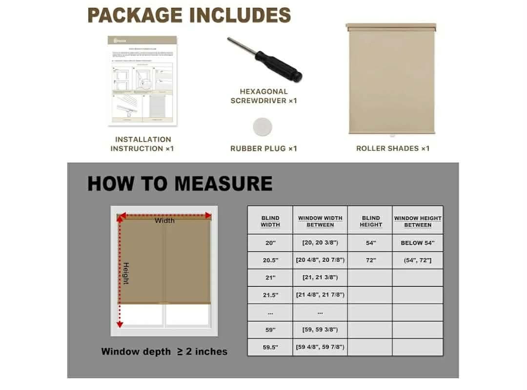 No Drill Cordless Blackout Roller Shades Screwless Waterproof Shower Window Blinds, Auto-Retraction Easy Install Blind for Bathroom/Kitchen/Office/Exterior, Greige, 27" W x 54" H - Image 6