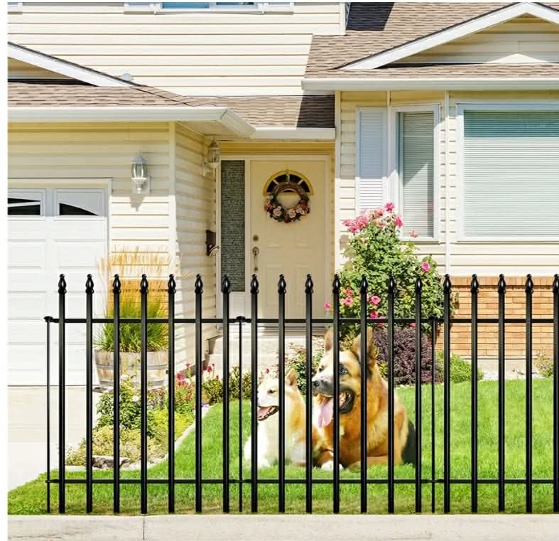 Metal Decorative Garden Fence 36" Wide x 28" High (5 Panels, Total Length 11.6 feet), Metal Border Folding Fence, Landscape Fencing Dog Fence Pet Fence for Flower Bed, Yard, Animal Barrier - Image 8