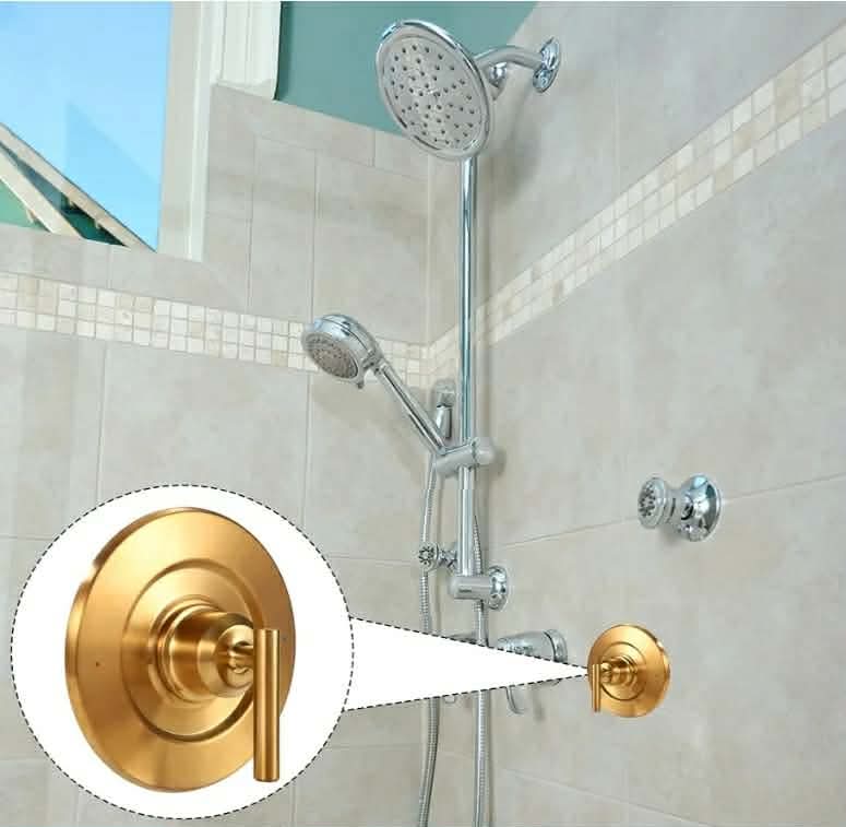 New Replacement for Moen T2901 Gibson Posi-Temp Shower Trim Kit, Shower Valve Trim Kit Durable Metal Construction Modern Bathroom Upgrade (Gold) - Image 8