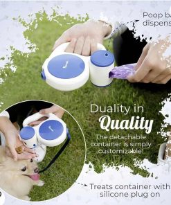 Alternative view of Retractable Dog Leash - 3-in-1, 10Ft Heavy-Duty Extendable Dog Leash with Flashlight and Poop Bag Holder Attachment for Walking, Hiking, Travel, and Training Dogs and Puppies