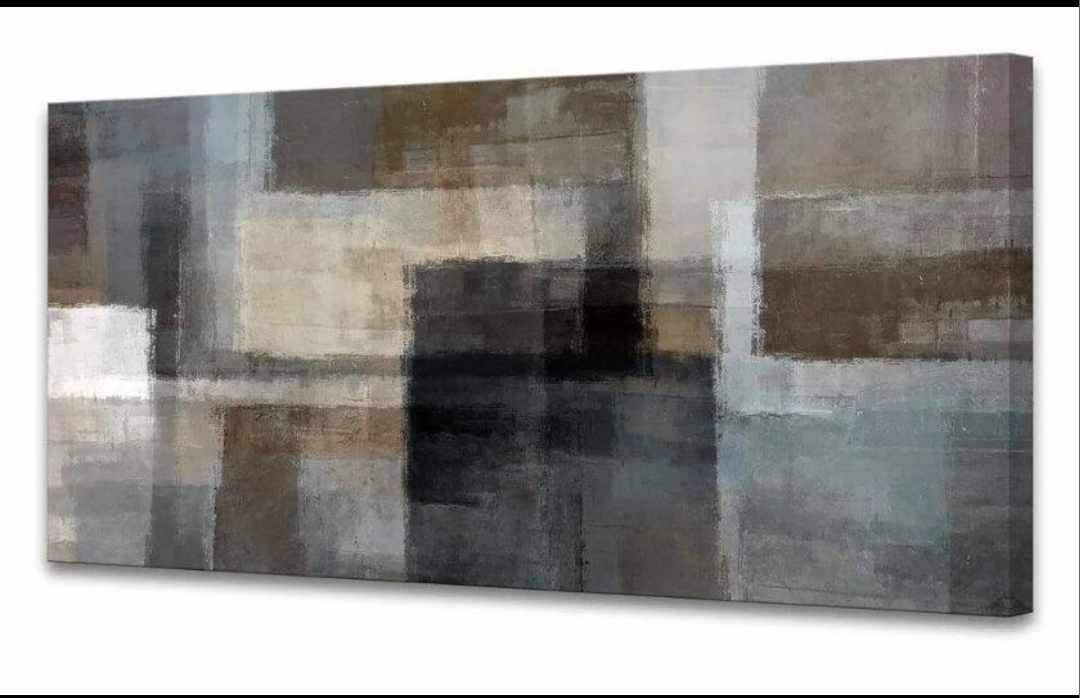 Abstract Wall Art Canvas Print Picture Painting for Home Bedroom, Decoration Modern Framed Artwork Wall Art Living Room Metal Canvas Paintings 24"x48" - Image 8