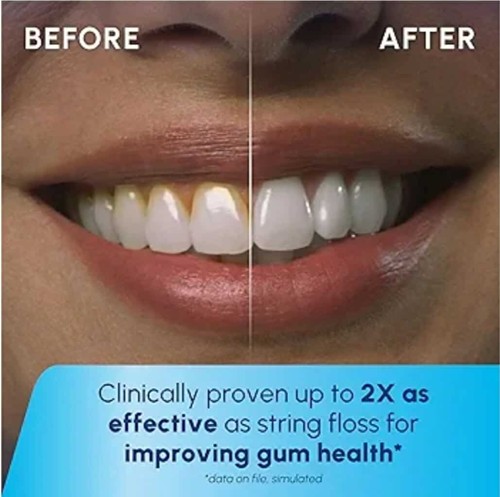 Waterpik Cordless Pulse Rechargeable Portable Water Flosser for Teeth, Gums, Braces Care and Travel with 2 Flossing Tips, Waterproof, ADA Accepted, WF-20 White, Packaging May Vary - Image 4