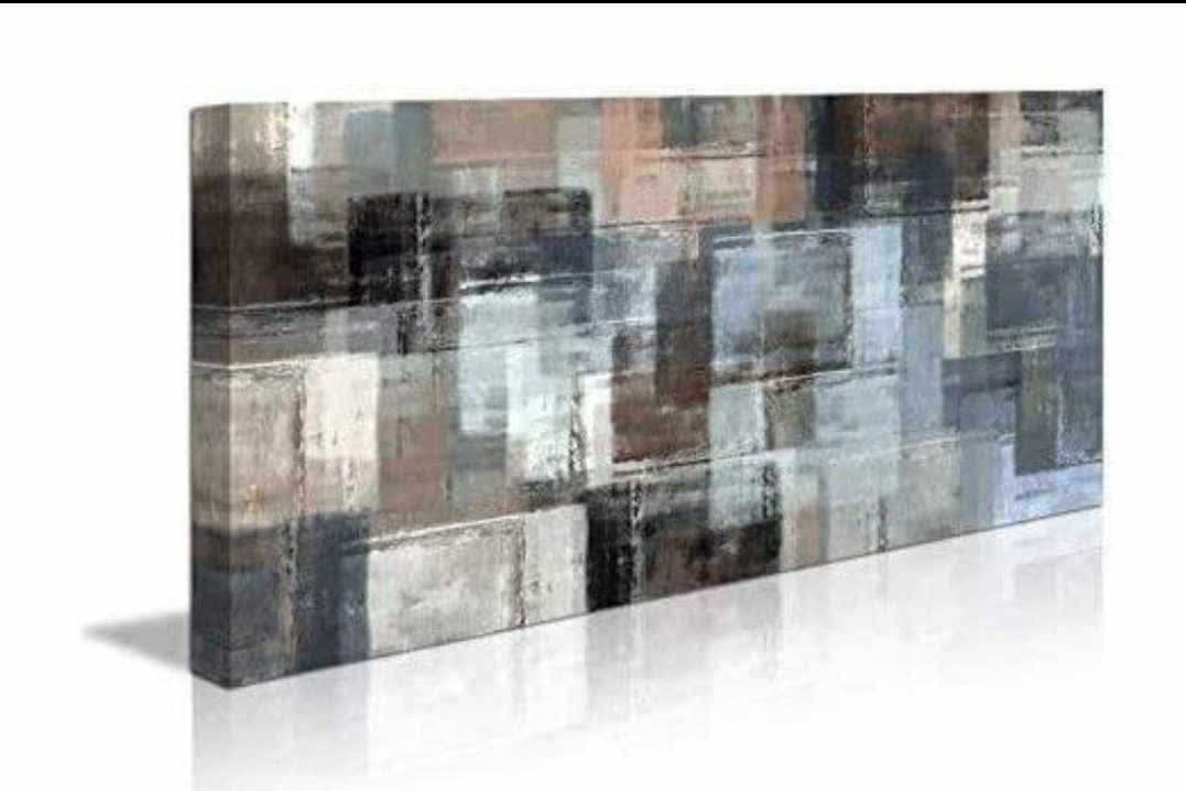 Abstract Wall Art Canvas Print Picture Painting for Home Bedroom, Decoration Modern Framed Artwork Wall Art Living Room Metal Canvas Paintings 24"x48"