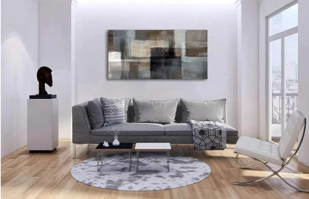 Abstract Wall Art Canvas Print Picture Painting for Home Bedroom, Decoration Modern Framed Artwork Wall Art Living Room Metal Canvas Paintings 24"x48" - Image 11