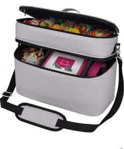Storage Case for Toniesbox 2, Carrying Bag for Tonie Starter Set, Tony Characters, Audio Player Box, Charger & Headphone, Bag Only (Gray, Large)