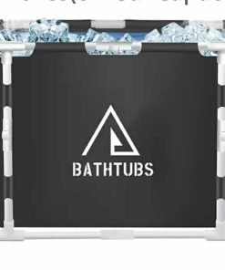 Portable Foldable Bathtub, Separate Family Bathroom SPA Tub, Soaking Standing Bath Tub for Shower Stall, Efficient Maintenance of Temperature, Ideal for Hot Bath Ice Bath 41x23x19Inches (81 Gal Capacity)