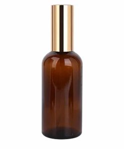 Alternative view of 9 Pack 100ml / 3.4 oz. Amber Glass Spray Bottle with Atomizer, Fine Mist Spray, Refillable Container