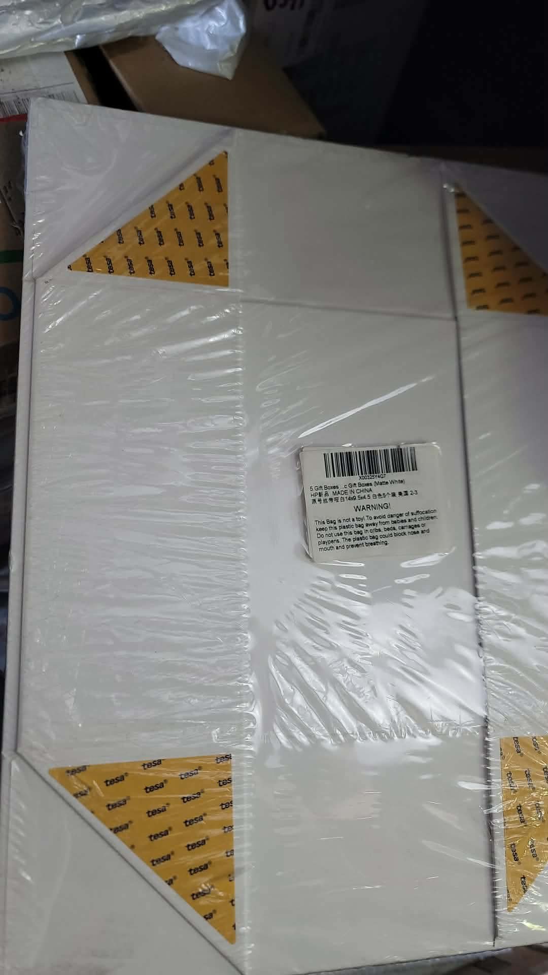 5 Large Gift Boxes with Lids and Ribbon - Image 2