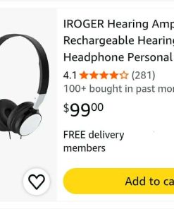 Alternative view of Hearing Amplifier Rechargeable Hearing Device with Headphone Personal Sound Amplifier PSAP for Ears, Seniors, Directional Microphone