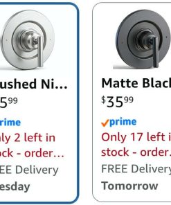 Alternative view of Replacement Shower Valve Trim Kit, Compatible with Moen T2901BL Gibson (Brushed Nickel)