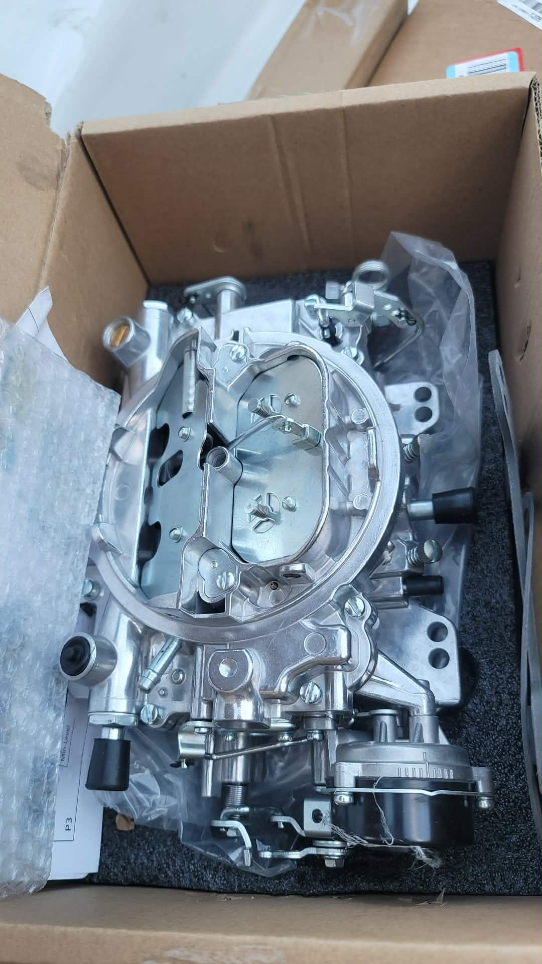Carburetor 1906 AVS2 650 CFM 4-Barrel Carb with Electric Choke Satin Finish Replacement For Edelbrock 1906 AV2 Carburetor Square Flange New Annular Flow Booster - Image 4