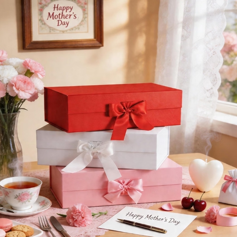 5 Large Gift Boxes with Lids and Ribbon - Image 6
