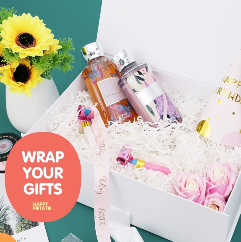5 Large Gift Boxes with Lids and Ribbon - Image 10