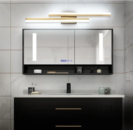 32 Inch LED Vanity Light Brushed Gold Bathroom Light Fixtures Over Mirror Modern Bath Wall Lighting Bar Dimmable - Image 2