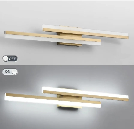 32 Inch LED Vanity Light Brushed Gold Bathroom Light Fixtures Over Mirror Modern Bath Wall Lighting Bar Dimmable - Image 6
