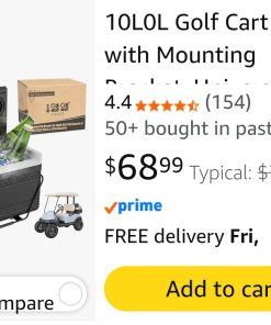 Alternative view of Golf Cart Cooler with Mounting Bracket Kit Caddy