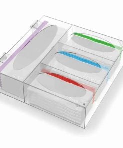 Acrylic Ziplock Bag Storage Organizer for Kitchen Drawer & Food Bag Storage Organizer