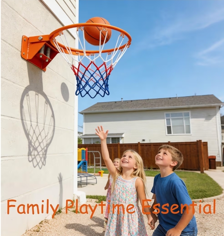Rakon Basketball Double Spring Solid Rim And Net Wall Mounted - Image 8