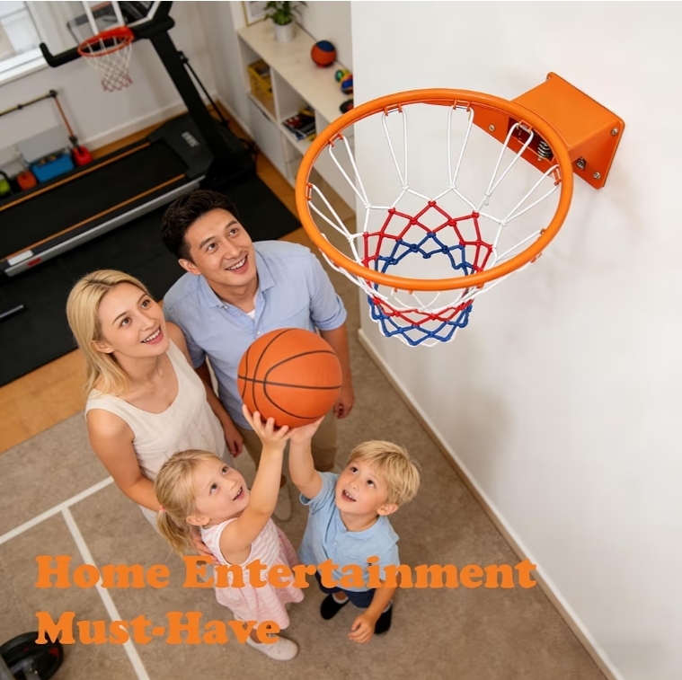 Rakon Basketball Double Spring Solid Rim And Net Wall Mounted - Image 10