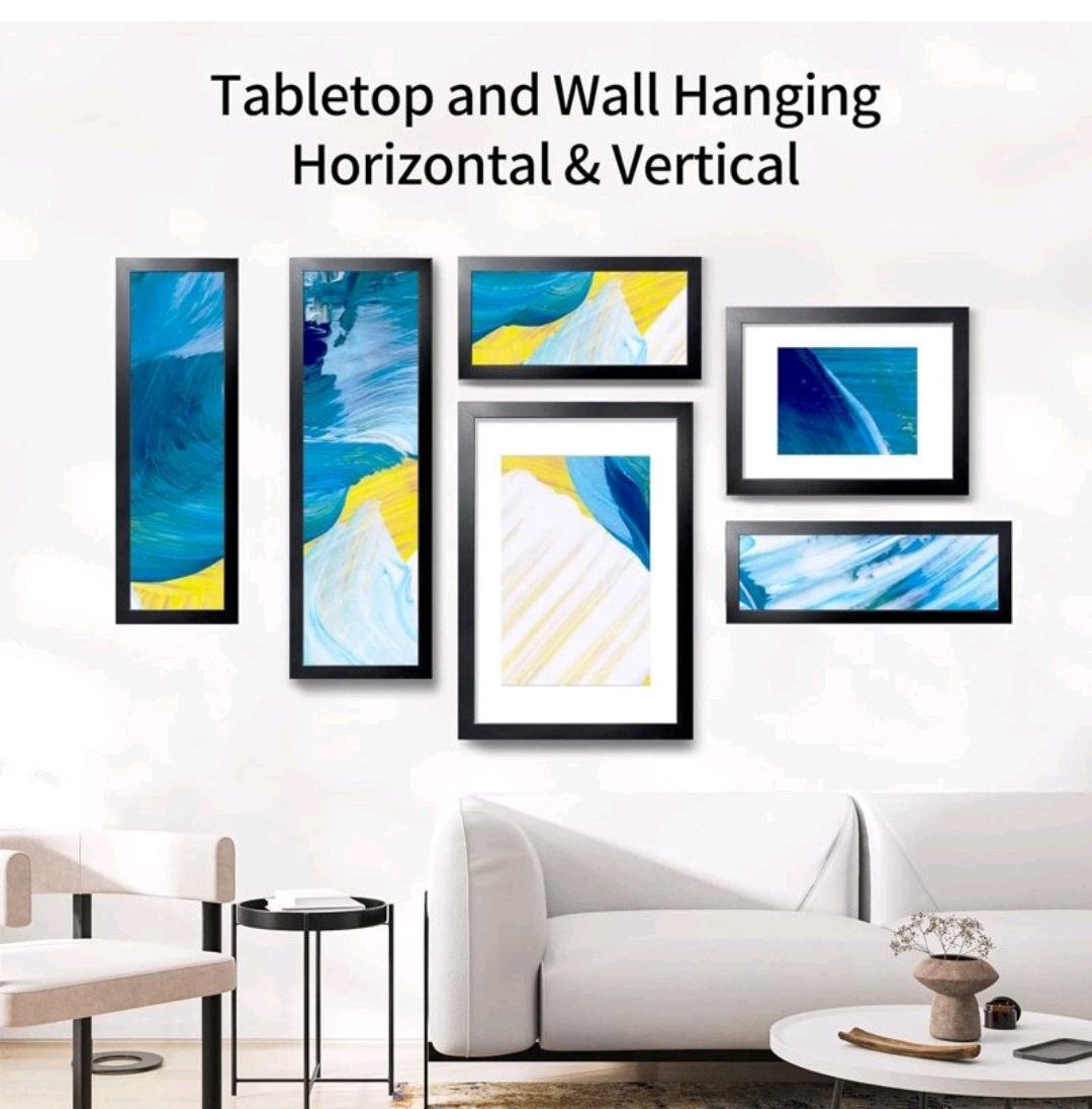 20x40 Picture Frames Black 1 Pack, Wood 20x40 Panoramic Picture Frame for Wall Mounting, Simple and Classic Style - Image 7