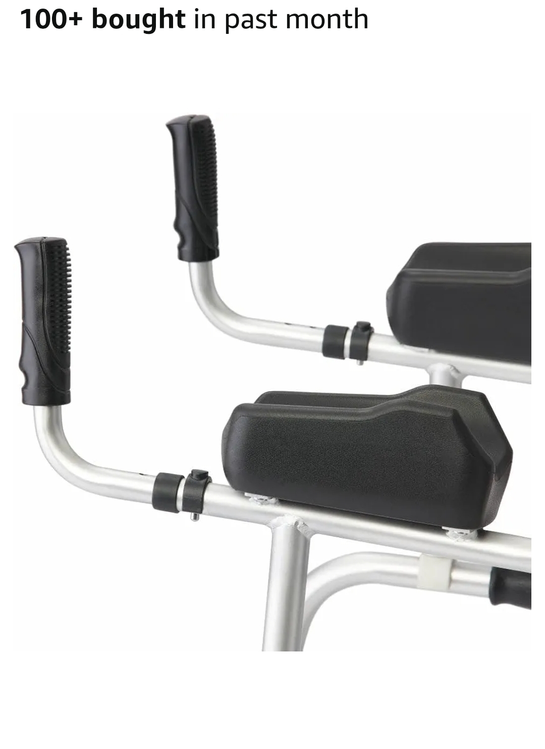Medline Upright Walker with 5” Dual Wheels, Forearm Walker with Armrests, Height Adjustable, 300lb Weight Capacity, Height Adjustable 46-53", 31" Wide - Image 10