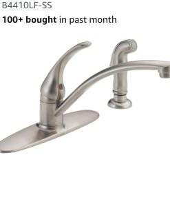Delta Faucet B3310LF-SS, Stainless, Kitchen Faucet with Sprayer