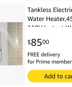 Alternative view of Tankless Electric Hot Water Heater,4500W 110V Instant Water Heater On Demand Bath Shower with LED Screen Display