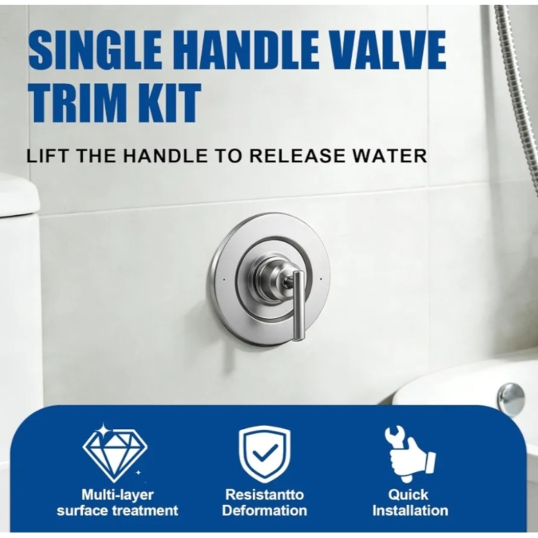 Replacement Shower Valve Trim Kit, Compatible with Moen T2901BL Gibson (Brushed Nickel) - Image 7