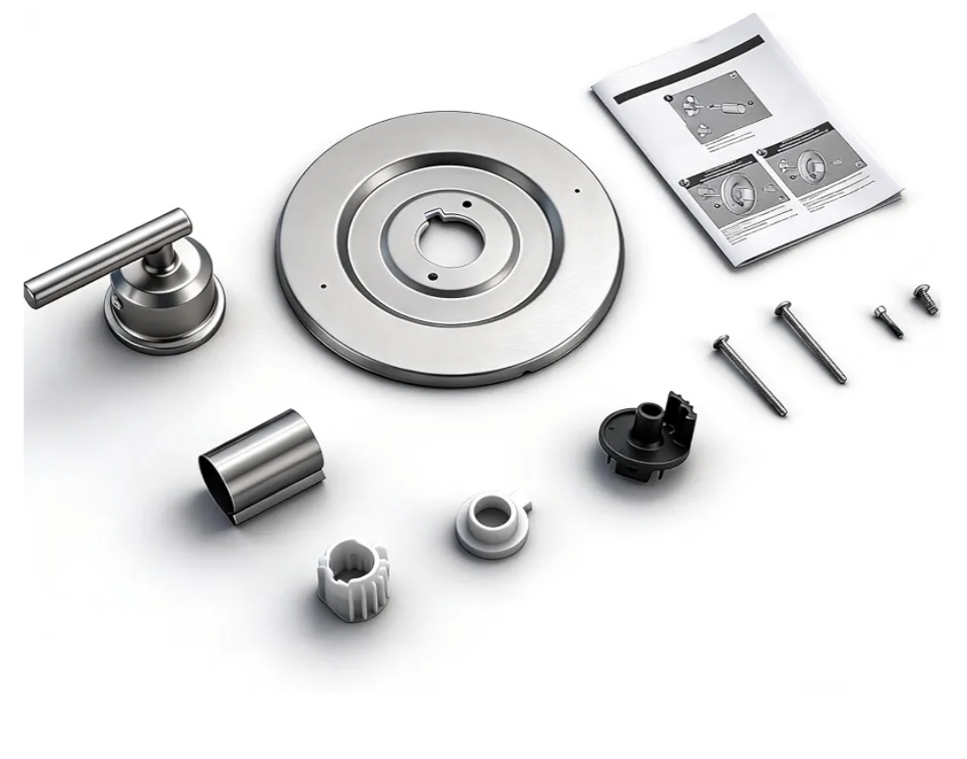Replacement Shower Valve Trim Kit, Compatible with Moen T2901BL Gibson (Brushed Nickel) - Image 10